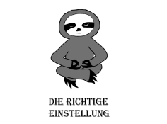 richtige Einstellung