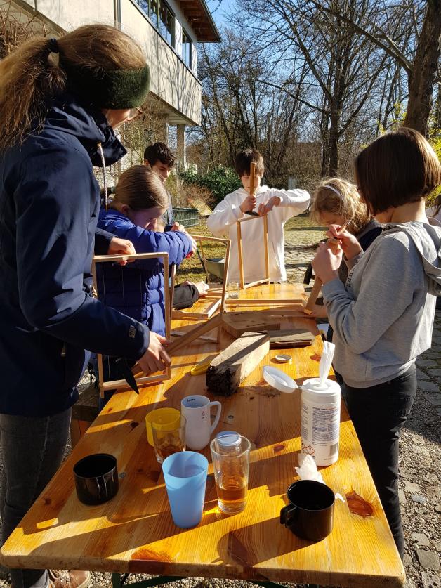 Rähmchen bauen und drahten