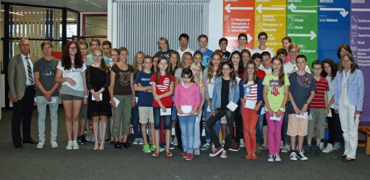 Die Klassenbesten des Schuljahres 2013/2014