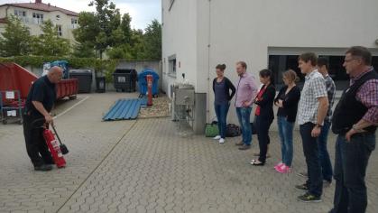 Einweisung durch Herrn Stöhr