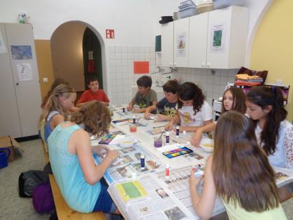 Drucken mit Suppennudeln