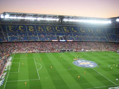 Im Stadion Camp Nou