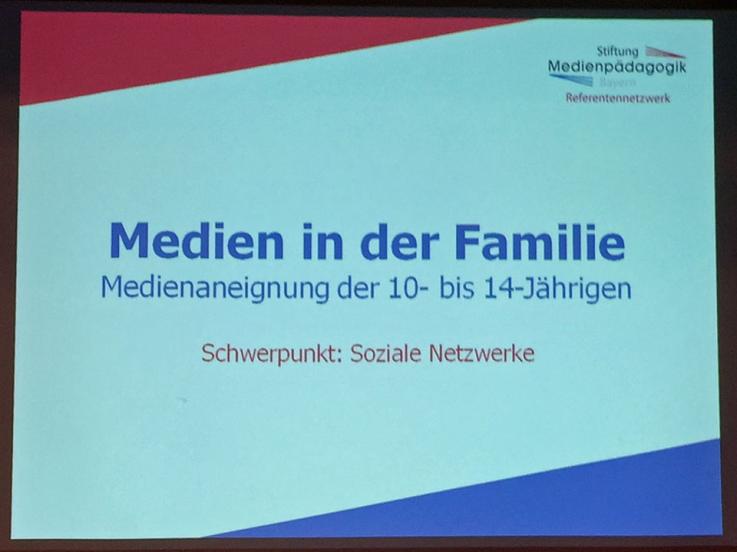 Vortrag zum Thema Mediennutzung der 10-14 Jährigen