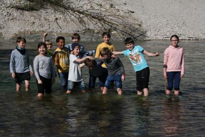 Kalte Füße in der Isar