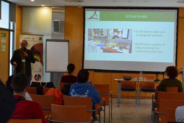 Christoph Trescher beim Vortrag