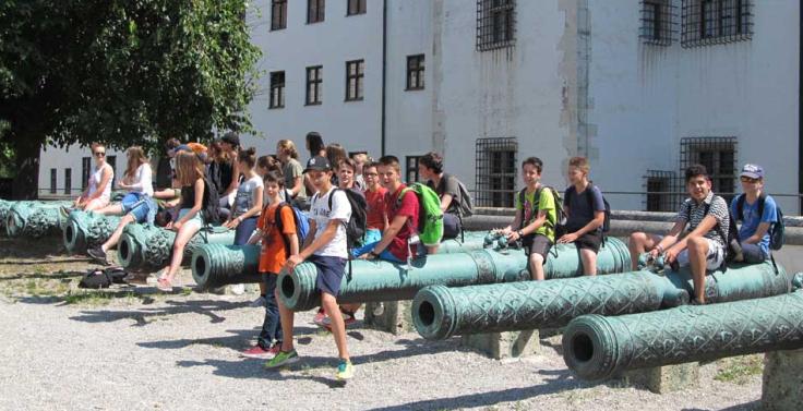 Vor dem Neuen Schloss in Ingolstadt