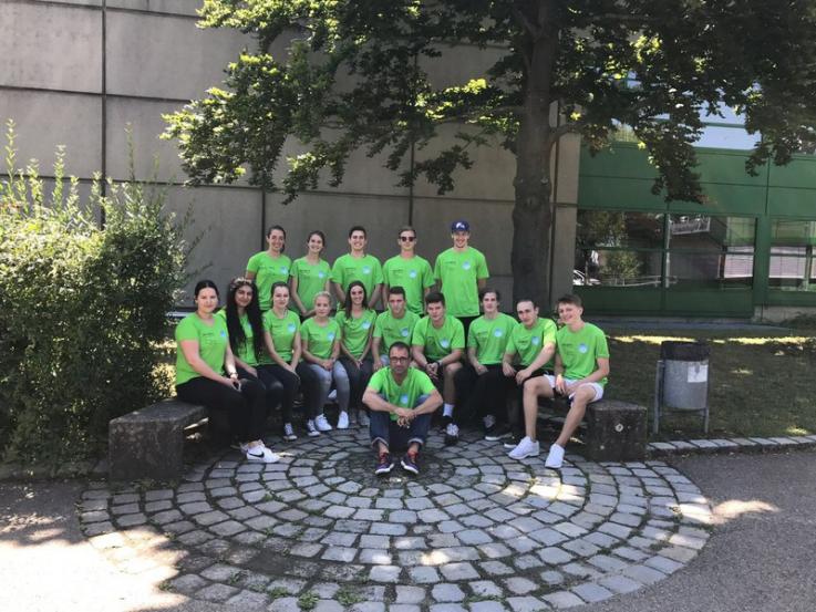 Die Organisatoren des Sportfestes