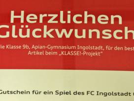 9B siegt beim KLASSE!-Projekt