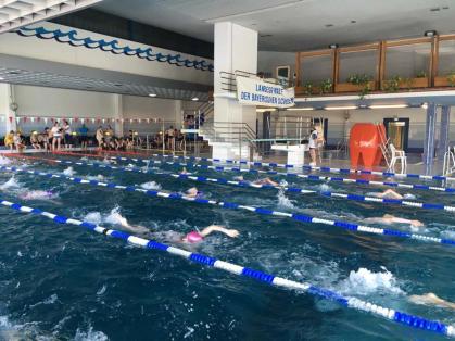 Schwimmteam Mädchen WK IV/1 im Landesfinale erfolgreich
