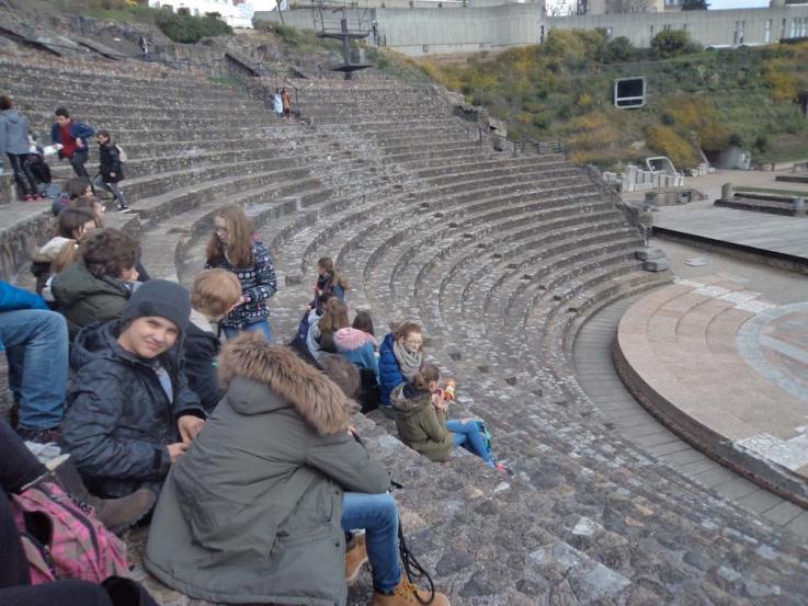 Picknick im Amphitheater von Lyon