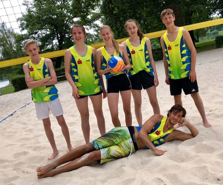 Unser erfolgreiches Beachvolleyball-Team