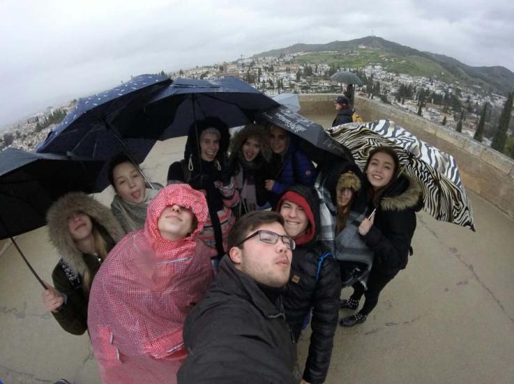 Bei Regen auf dem Wachturm