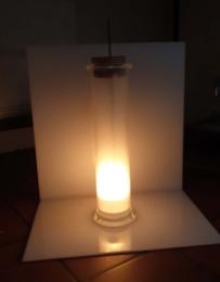 Verbrennung von rotem Phosphor in reinem Sauerstoff