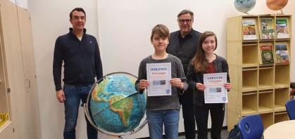 Siegerehrung am Apian-Gymnasium