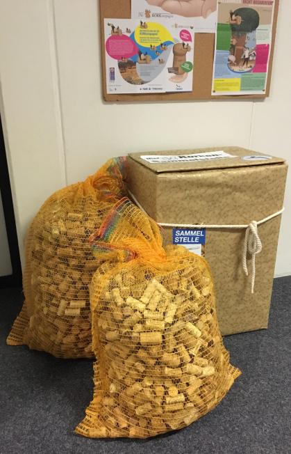 Sammelstelle für Naturkorken