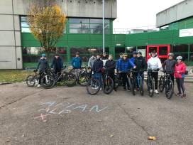 Ausfahrt des P-Seminars Alpencross 2022/2024