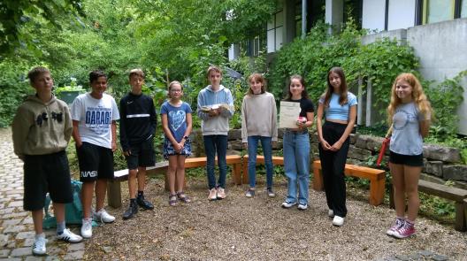 Teilnehmer französischer Vorlesewettbewerb 7.Klasse