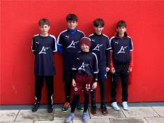 Streetsoccercup 2024 - v.l.: Rafael Schwach, Luca Suzzara, Constatin Schäuble, Noah Piazza Vielwerth, Lejs Harcevic