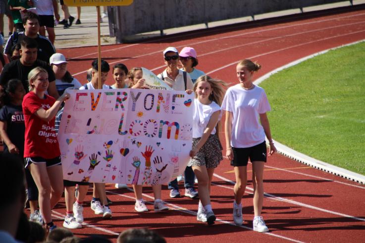 Einmarsch der Mannschaften