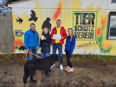 Spendenübergabe an das Tierheim Ingolstadt