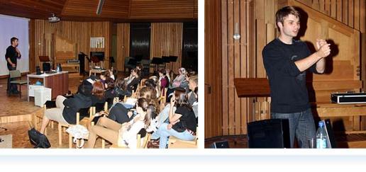 Herr Sedlmair bei seinem Vortrag