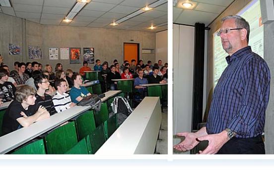 Vortrag zum Thema "Onlinemarktplatz" von Herrn Svennberg