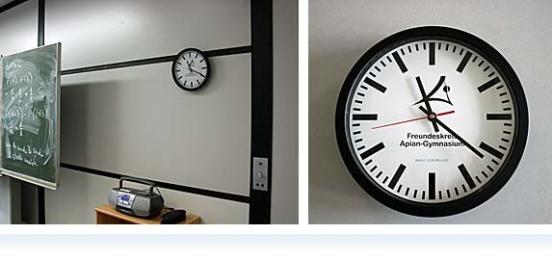 Apian-Uhren in allen Klassenzimmern