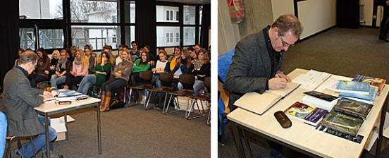 Rüdiger Woog liest am Apian- Gymnasium