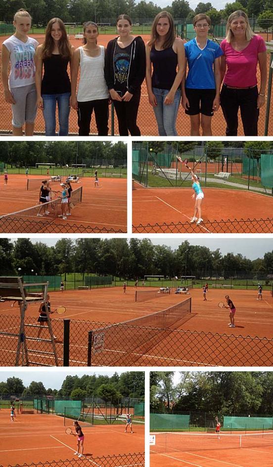 Erfolgreiche Mädchenmannschaft Tennis WK II