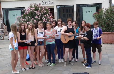 Straßenmusik in Regensburg